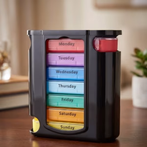 7-Day Vertical Pill Organizer Tower