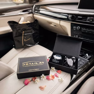 Luxury Car Air Freshener Gift Set – Vent Clip with 2 Scent Capsules