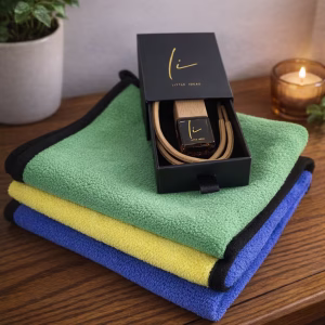 The Ultimate Car Gift Bundle | 3 Microfiber Cloths and Imperial Amber Oud Wood Perfume