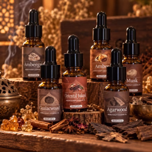 Aromatherapy Oils 10ml, Agarwood Oud, Musk, Amber, Ambergris & More