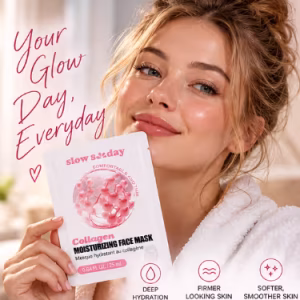 Collagen Face Mask 5 Pack, Hydrating Sheet Masks with Niacinamide